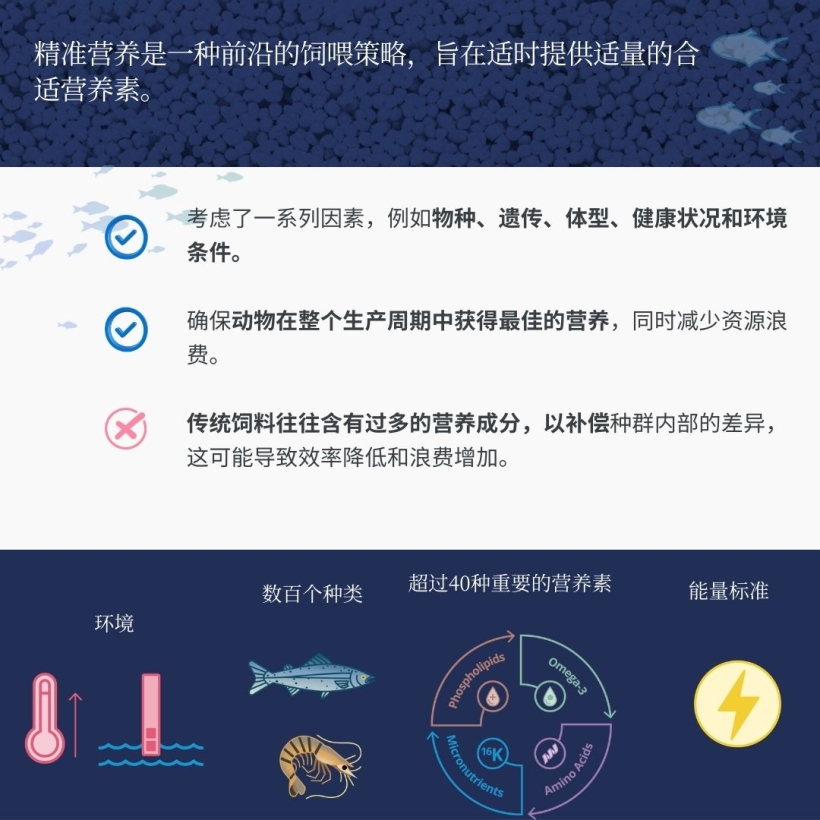 精准营养是一种前沿的饲喂策略，旨在适时提供适量的合适营养素