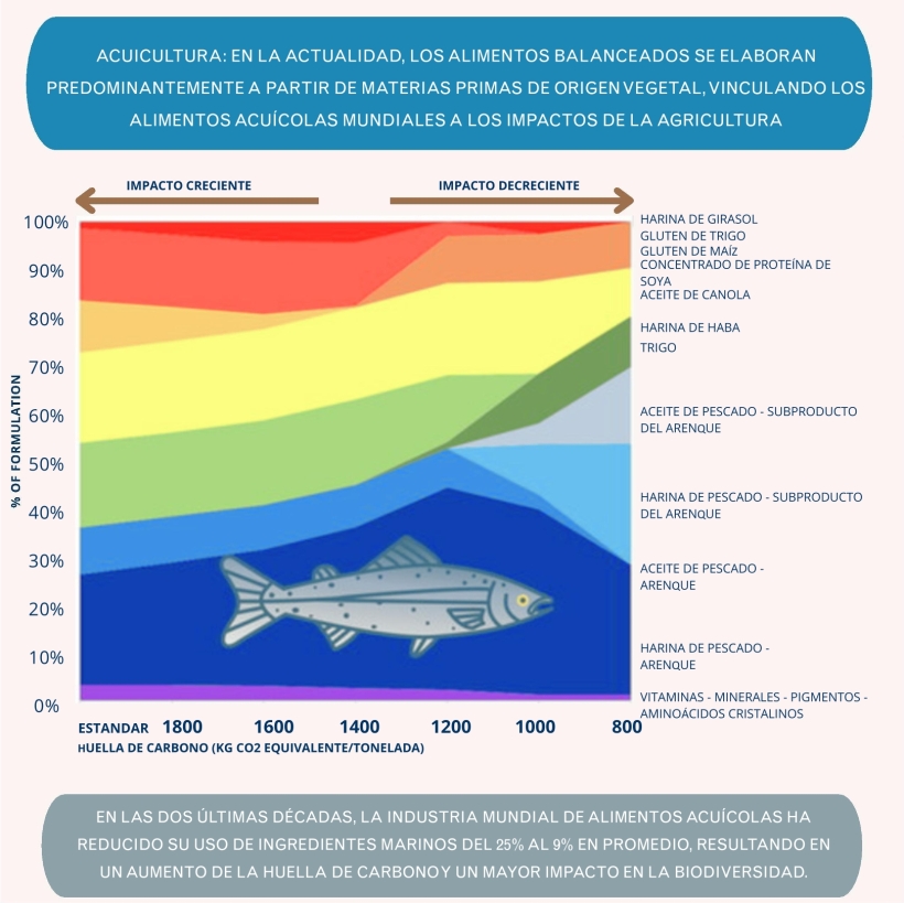 AQUACULTURE: Feeds ARE NOW predominantly made from plant-based raw materials, linking global aquafeed to the impacts of agriculture