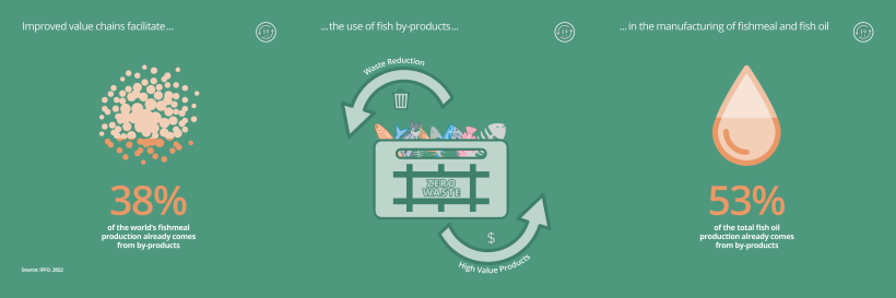 Improved value chains facilitate the use of fish by-products in the manufacturing of fishmeal and fish oil