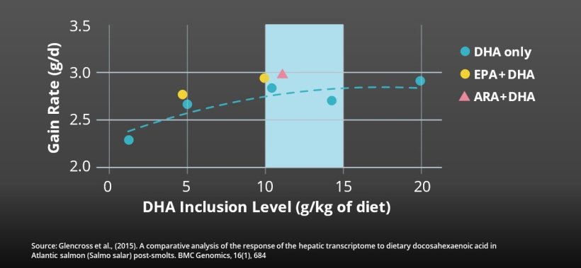 EPA and DHA are essential in fish’s growth