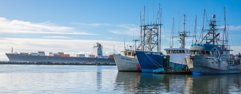 Fishing boats in Steveston Village dock