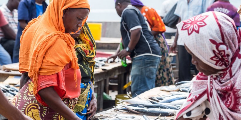 Fish market Tanzania