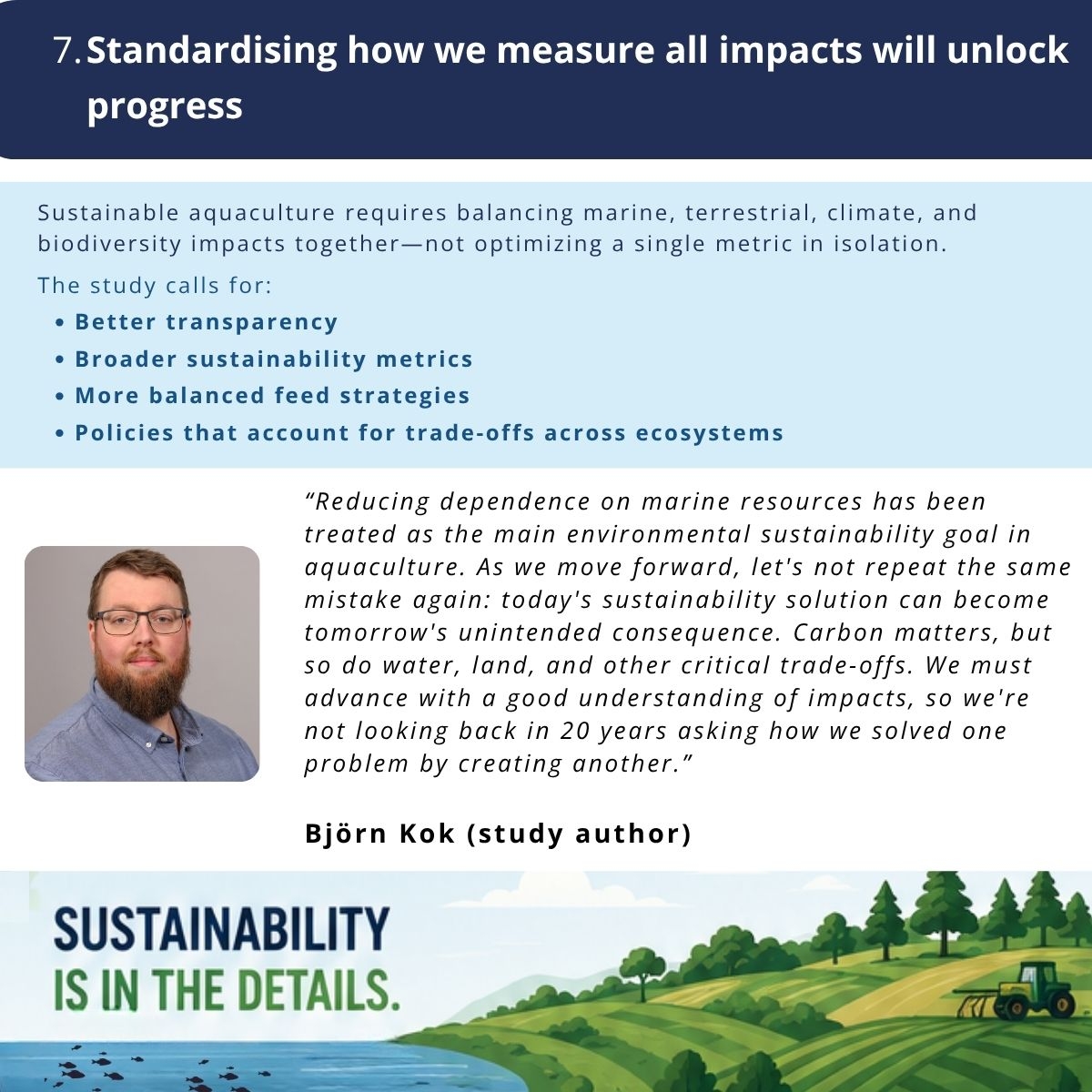 7Standardising how we measure all impacts will unlock progress