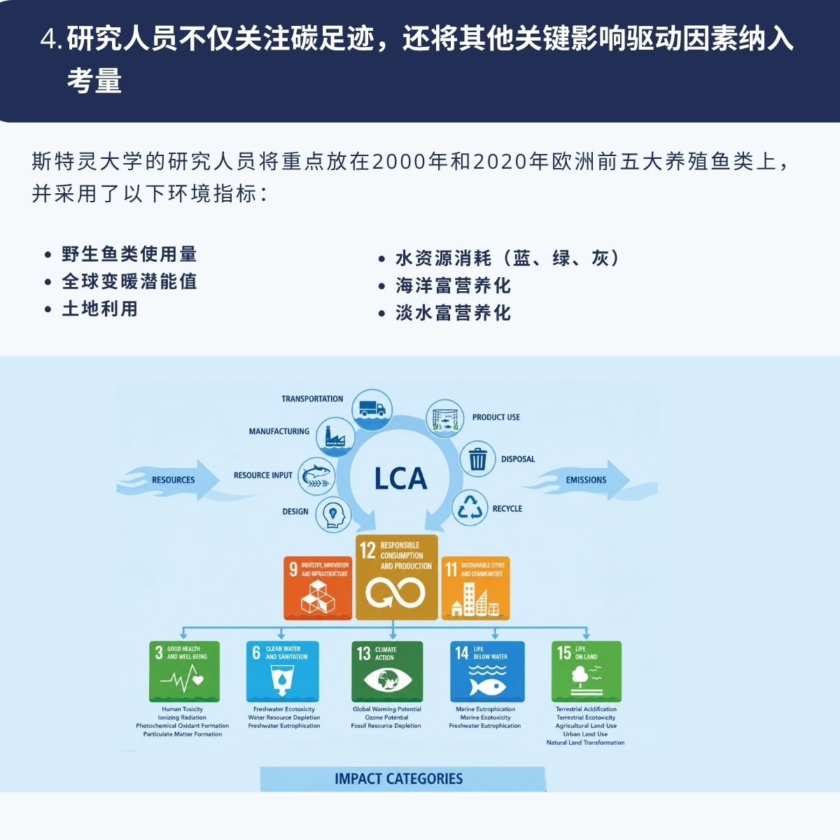 Researchers looked beyond just carbon footprint, to include additional key impact drivers