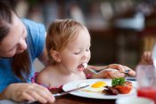 Family having breakfast